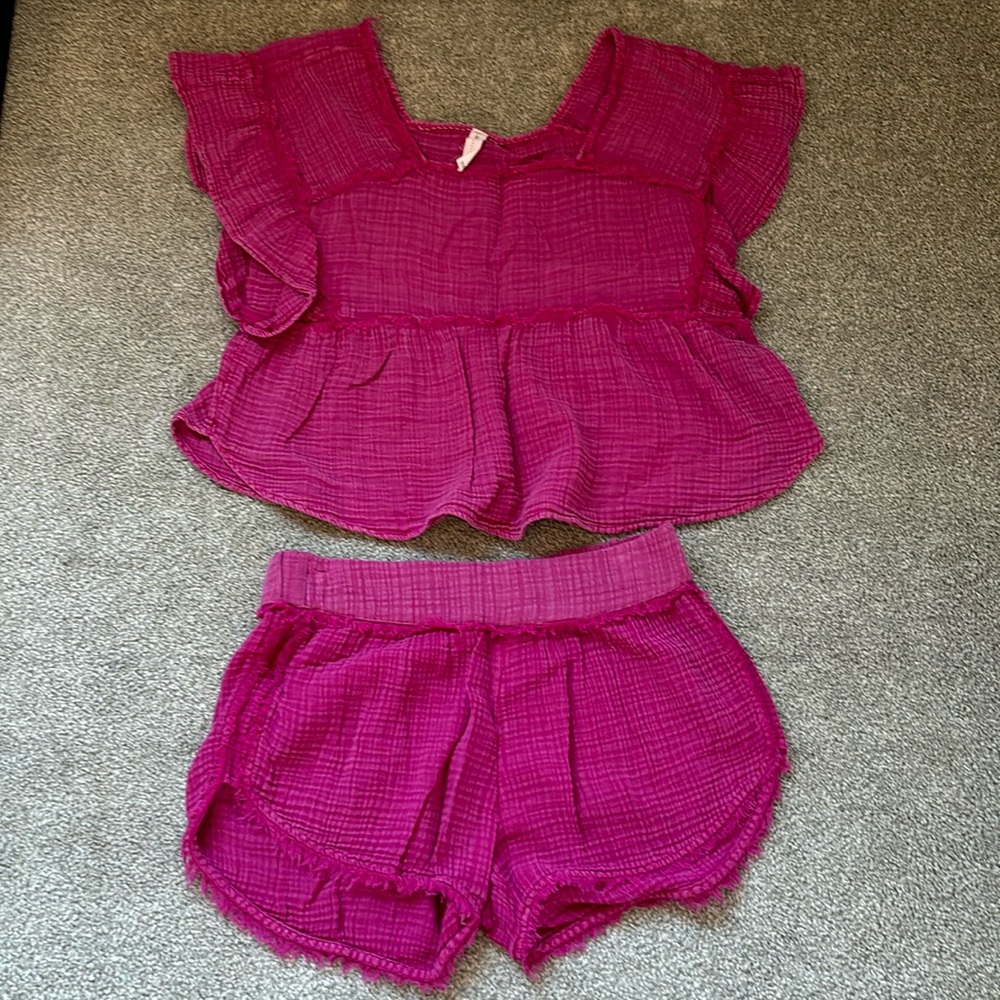 Anthropologie Daily Practice pajama set